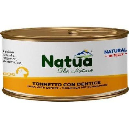 NATUA JELLY DOG TONNETTO CON DENTICE 150 GR <br/> Cibo Umido per Cani