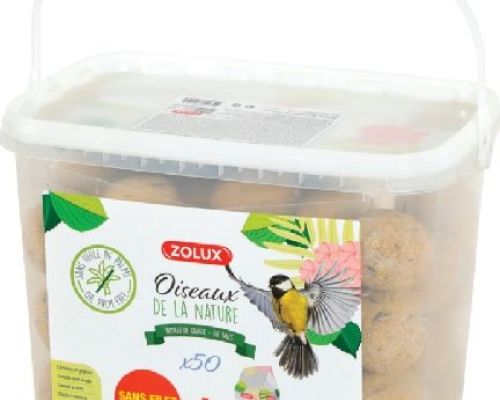 Secchio palle di grasso 35 pz <br/> Mangime e Mangiatoie Uccelli Selvatici
