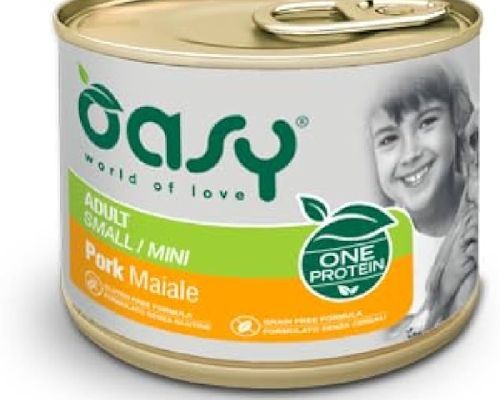 OASY WET DOG ONE ADULT SMALL/MINI MAIALE 200 <br/> Cibo Umido per Cani