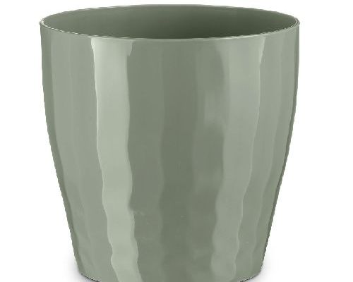 VASO B-LIVING C/RULLI CM 30 TERRA LAGUNA <br/> Vasi e Accessori in Plastica