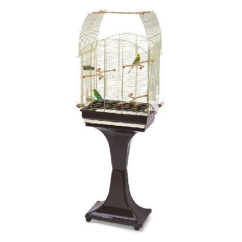 Gabbia Agata Delux oro/marrone con supporto <br/> Gabbie Uccelli e Accessori