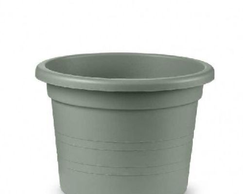 VASO CILINDRO CM 27 TERRA LAGUNA <br/> Vasi e Accessori in Plastica