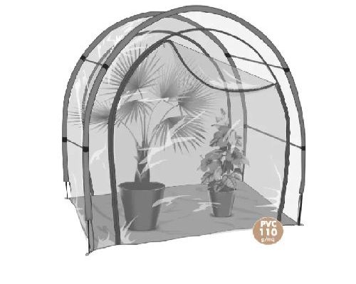 SERRA BEGONIA 2649 COMPLETA SOSTEGNI+TELO <br/> Canne di Bamboo, Bordure e Tutori per Orto, Serre