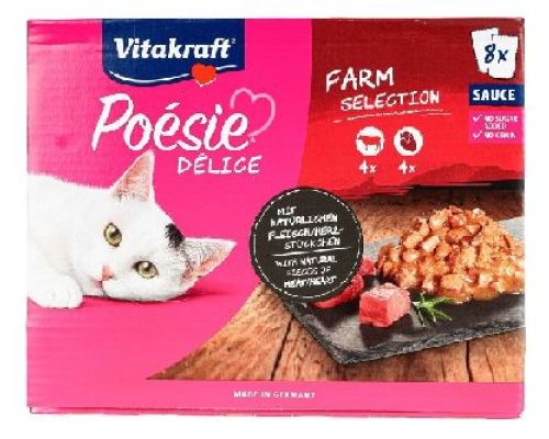 VITAKRAFT POESIE FARM SELECTION MULTIPACK 8 PZ <br/> Cibo Umido per Gatti