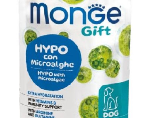 Monge Gift Cane Energy Topping Hypo con microalghe <br/> Snack e Premi per Gatti
