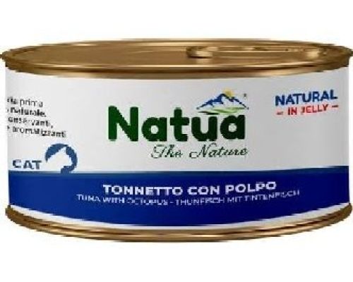 NATUA JELLY CAT TONNETTO CON POLPO 150 GR <br/> Cibo Umido per Gatti