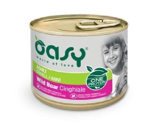 OASY WET DOG ONE ADULT SMALL/MINI CINGHIALE 200 <br/> Cibo Umido per Cani
