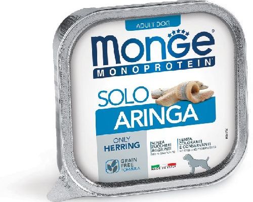 MONGE DOG SOLO ARINGA MONOPROTEICO 150 GR <br/> Cibo Umido per Cani