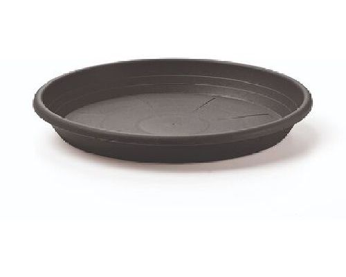 SOTTOVASO CILINDRO 19 CM ANTRACITE <br/> Vasi e Accessori in Terracotta