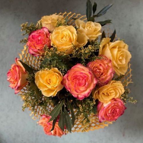 BOUQUET ARANCIO <br/> Bouquet di Fiori e Richiesta Consegna a Domicilio
