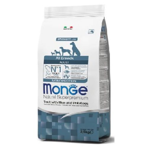 Monge All Breeds Adult Trota 2,5kg <br/> Cibo Secco per Cani