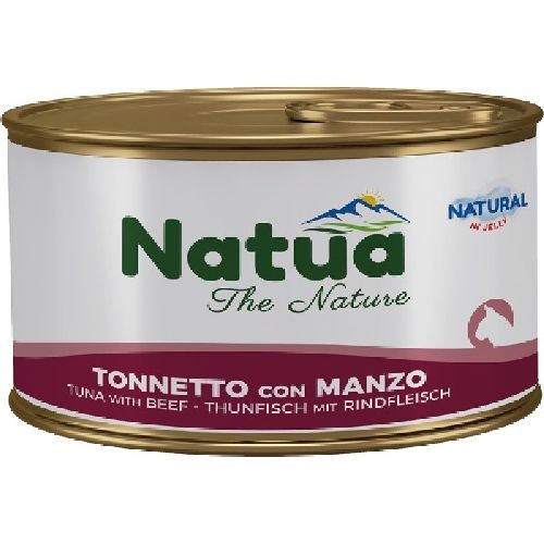 NATUA JELLY CAT TONNETTO CON MANZO 85 GR <br/> Cibo Umido per Gatti