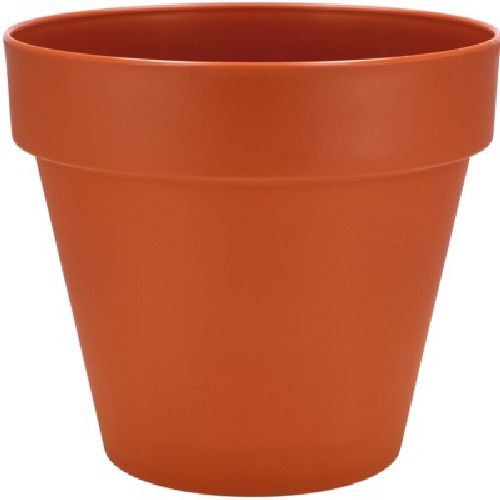 109914 VASO+SOTTOVASO PLASTICA COTTO D21XH19 CM <br/> Vaso per Interni e decorazioni