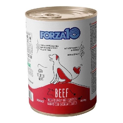 FORZA10 CANE MANTENIMENTO MANZO E QUINOA 400 GR LATTINA <br/> Cibo Umido per Cani