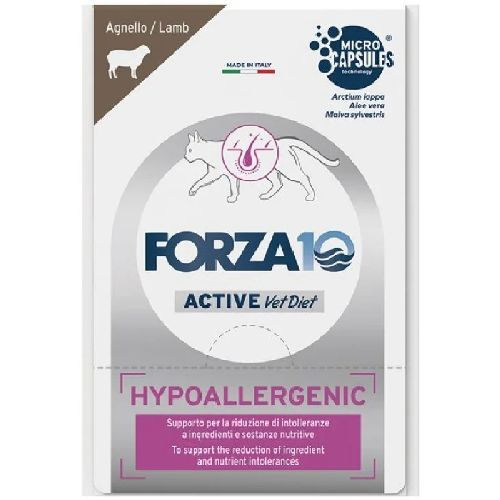 FORZA 10 CAT HYPOALLERGENIC AGNELLO 80 GR BUSTA <br/> Dieta Veterinaria per Gatti