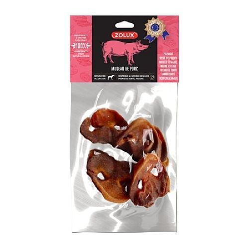 MUSO DI MAIALE 200 GR <br/> Snack e Premi per Cani
