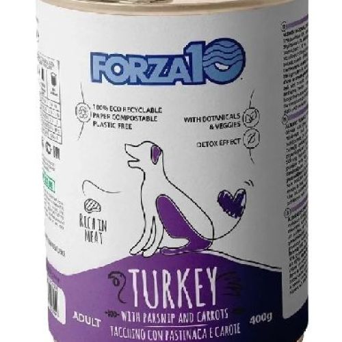 FORZA10 CANE MANTENIMENTO TACCHINO E PASTINACA 400 GR LATTINA <br/> Cibo Umido per Cani