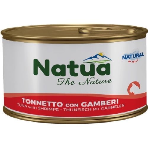 NATUA JELLY CAT TONNETTO CON GAMBERETTI 85 GR <br/> Cibo Umido per Gatti