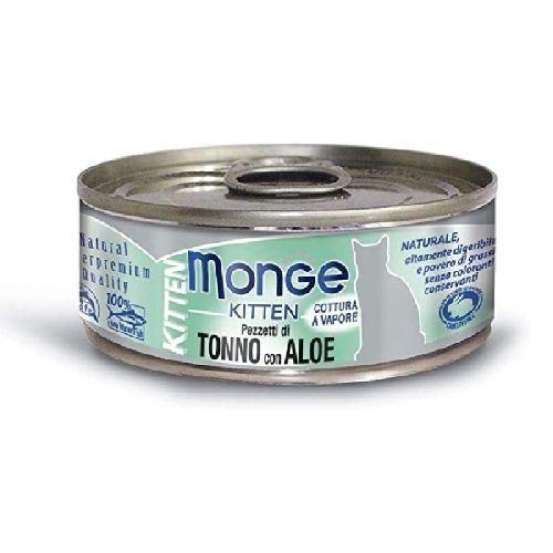 MONGE KITTEN GATTO 80 GR TONNO E ALOE <br/> Cibo Umido per Gatti