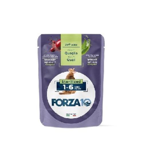Forza 10 BotaniCat Sterilized 1-6 anni Quaglia 80 gr <br/> Cibo Umido per Gatti