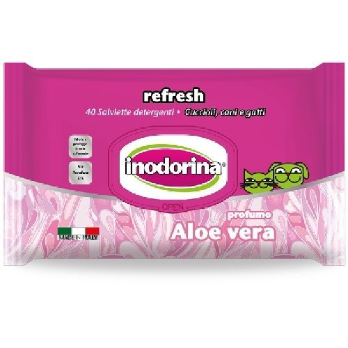 INODORINA SALVIETTE EVERYDAY ALOE 40PZ <br/> Traversine e Salviette Cane