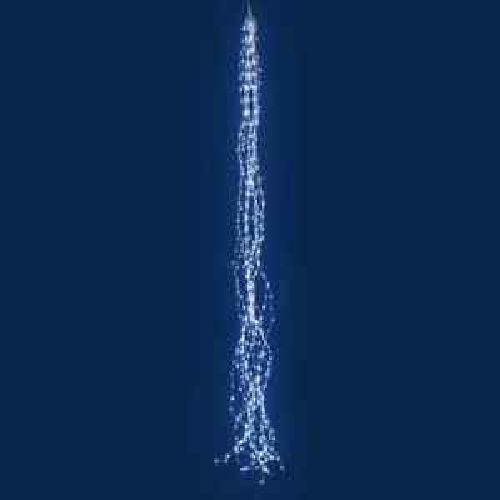 Cascata 600 microled bianco 15 striscie 4+2,2mt <br/> Luci di Natale