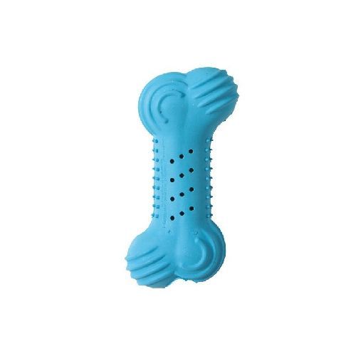 GIOCO CANE 14cm OSSO CROCCANTE CAUCCIU' ASSORTITO <br/> Giochi per Cani