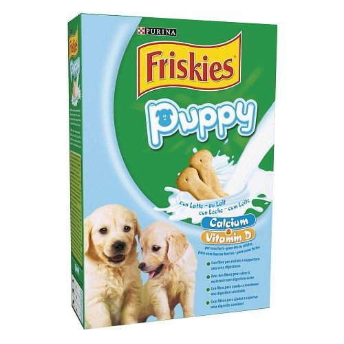 FRISKIES PUPPY BISCOTTI AL LATTE 350 GR <br/> Snack e Premi per Cani