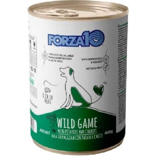 FORZA10 CANE MANTENIMENTO SELVAGGINA PATATE 400 GR LATTINA <br/> Cibo Umido per Cani