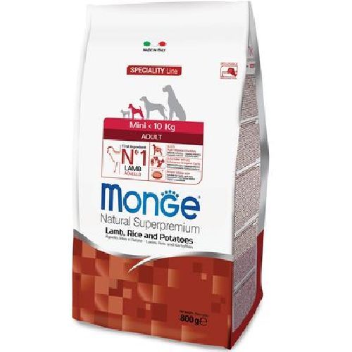 Monge Mini Adult Agnello 800 Gr <br/> Cibo Secco per Cani