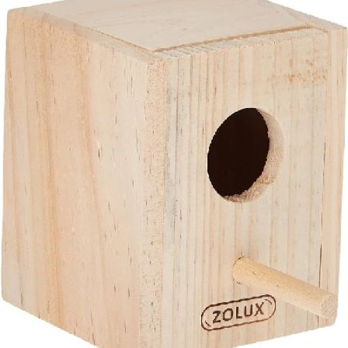 Nido legno rettangolare PM 10x10x12,5 <br/> Gabbie Uccelli e Accessori