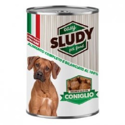 Sludy Dog Bocconi Coniglio 400 gr <br/> Cibo Umido per Cani