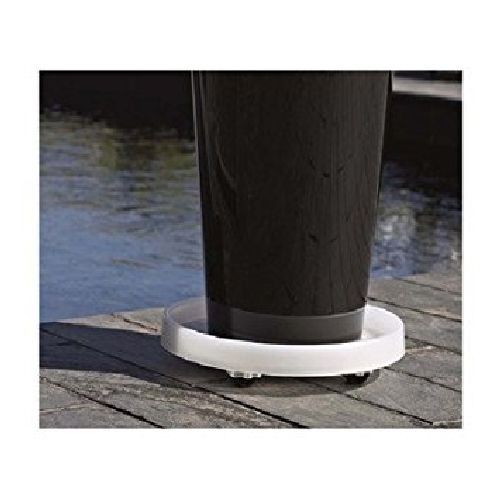 Sottovaso con ruote Trasparente Cm 35 <br/> Vasi e Accessori in Plastica
