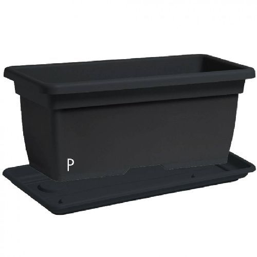 Cassettone mega 100 cm antracite <br/> Vasi e Accessori in Plastica