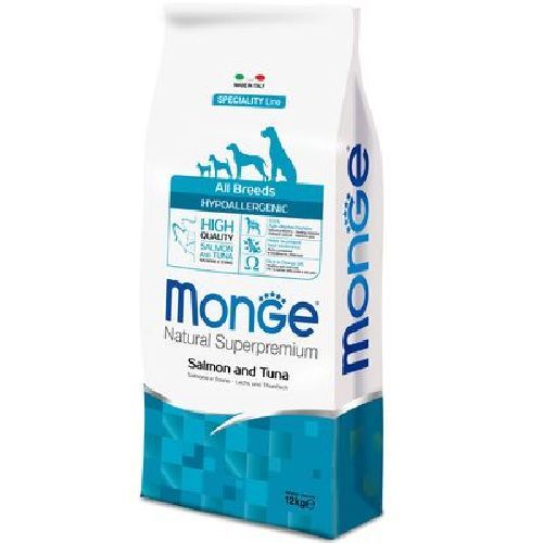 Monge Hypoallergenic 12 Kg Salmone e Tonno <br/> Cibo Secco per Cani
