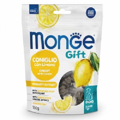 Monge Gift Super M Cane Immunity Support Coniglio e Limone <br/> Snack e Premi per Cani