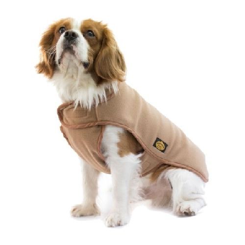 CAPPOTTO IN PILE TG. 27 CAMMELLO <br/> Guinzagli, Collari e Pettorine