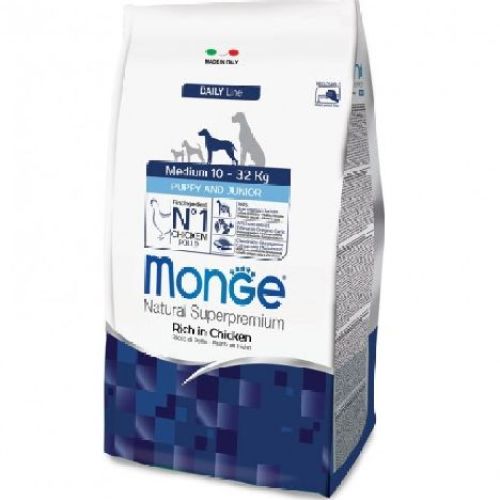 MONGE MEDIUM PUPPY JUNIOR POLLO 3 KG <br/> Cibo Secco per Cani