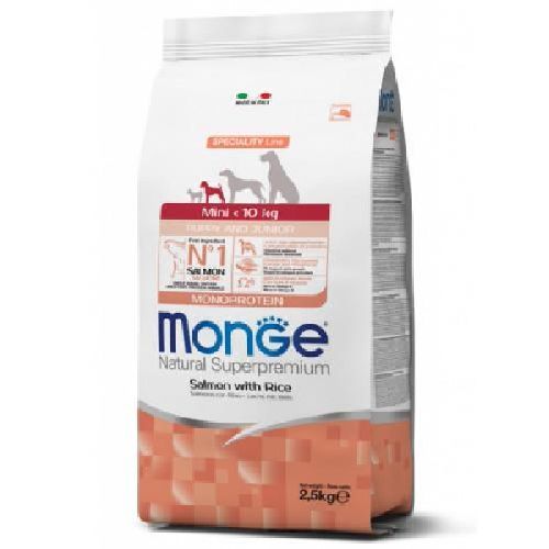 Monge mini Puppy/jun salmone 2,5kg <br/> Cibo Secco per Cani
