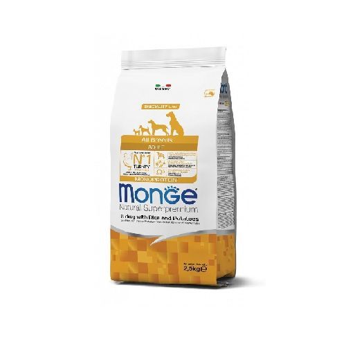 Monge All Breeds Adult tacchino 2,5kg <br/> Cibo Secco per Cani