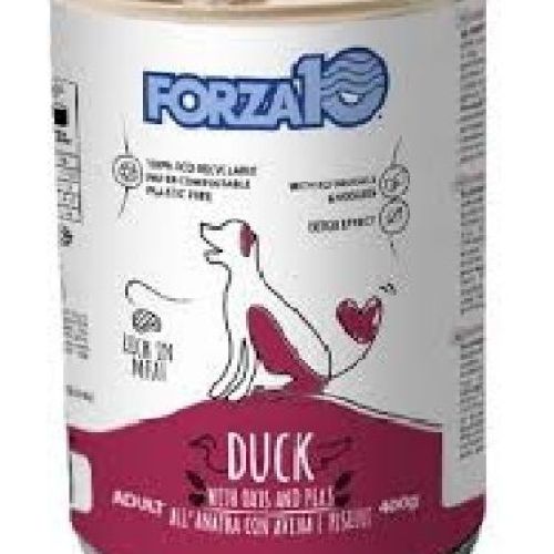 FORZA10 CANE MANTENIMENTO ANATRA E AVENA 400 GR LATTINA <br/> Cibo Umido per Cani