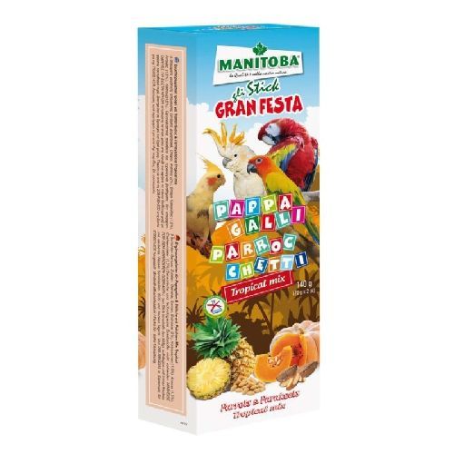 Stick Parrocchetti E Pappagalli Tropical Mix <br/> Snack  Integratori Uccelli
