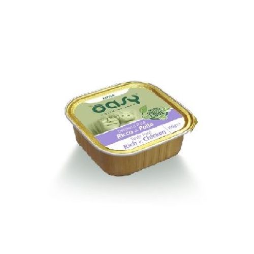OASY WET CAT DELIZIOSO PATE KITTEN POLLO VASCHETTA 100 GR <br/> Cibo Umido per Gatti