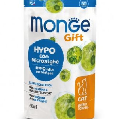 Monge Gift Gatto Energy Topping Hypo con microalghe <br/> Snack e Premi per Gatti