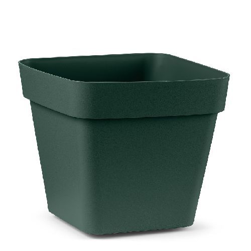 VASO QUADRO CLEO CM 20 VERDE BOSCO <br/> Vasi e Accessori in Plastica