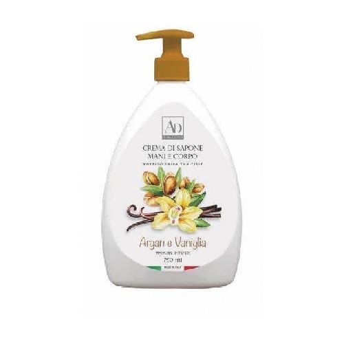 82687 CREMA DI SAPONE 750 ML ARGAN E VANIGLIA <br/> Candele e Profumi per Ambiente, Saponi