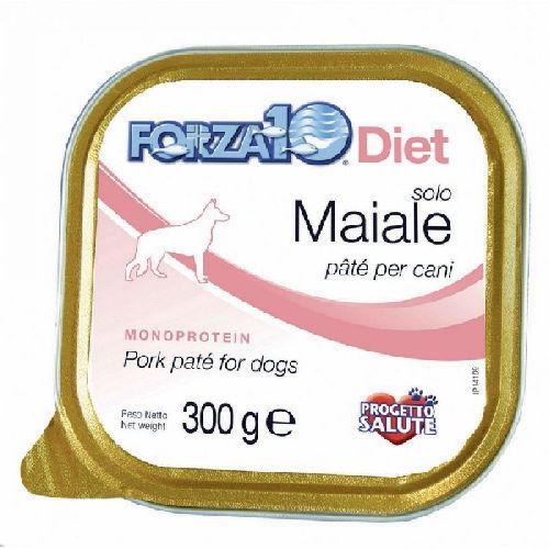FORZA10 PATE CANE SOLO DIET MAIALE 300 GR VASCHETTA <br/> Cibo Umido per Cani