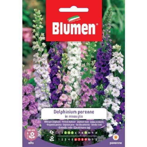 BLUMEN GIARDINO FIORI DELPHINIUM PERENNE MIX <br/> Semi da Fiore