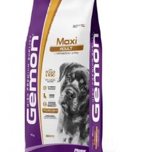GEMON MAXI ADULT POLLO RISO 15KG <br/> Cibo Secco per Cani