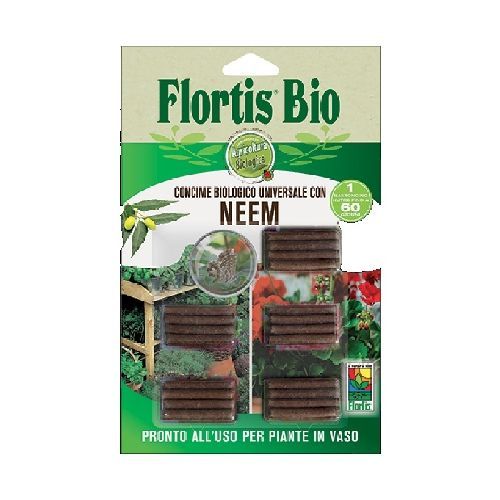 FLORTIS BASTONCINI BIO UNIVERSALI 50 G <br/> Concime per Piante da Esterno